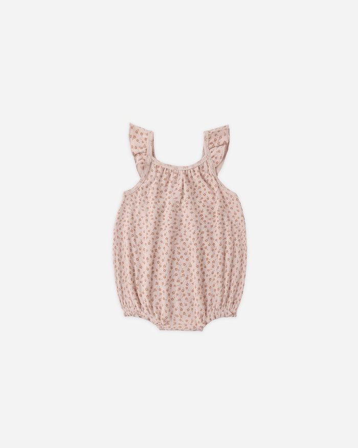 QM ruffle posy romper