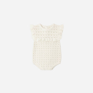 QM Natural Pointelle Romper