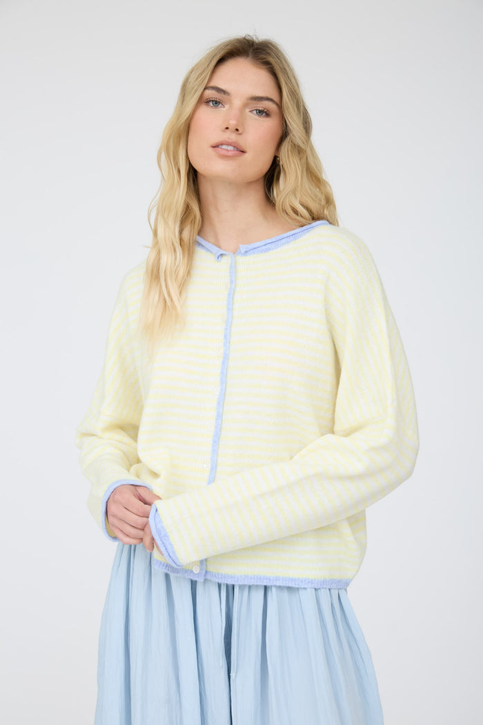 Yellow stripe sweater
