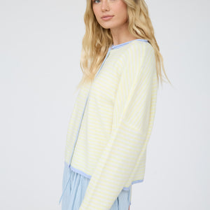 Yellow stripe sweater