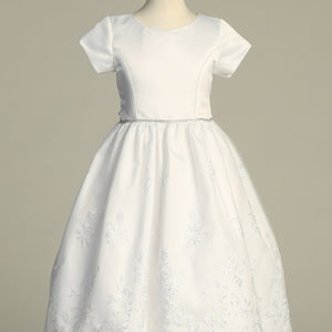 SP216 CAP SLEEVE FIRST COMMUNION DRESS