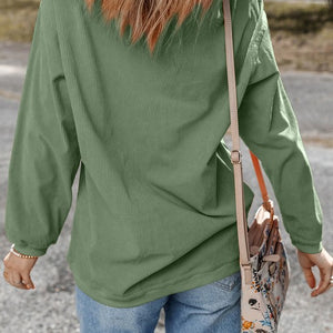 Lucky green cord sweatshirt