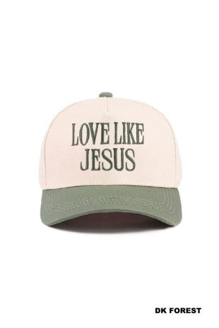 Love Like Jesus Two Tone Cotton Hat