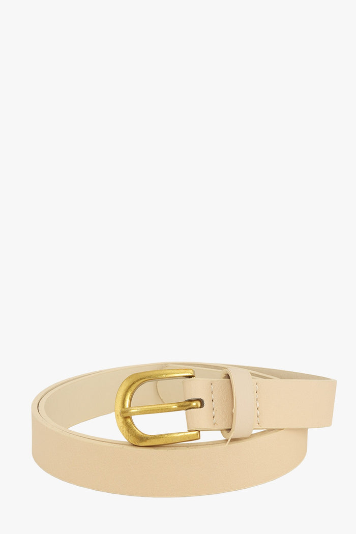 Sleek Antiqued Gold Buckle Belt, 2 colors