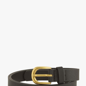Sleek Antiqued Gold Buckle Belt, 2 colors