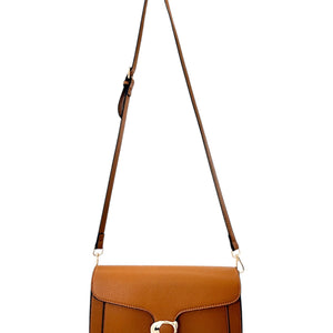 Minimalist Faux Leather Crossbody Shoulder Bag, 3 colors