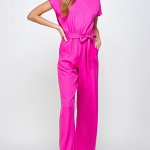 Hot Pink Detachable and adjustable waist tie