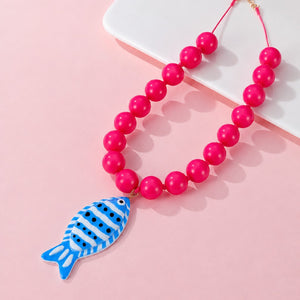 Fish beaded necklace