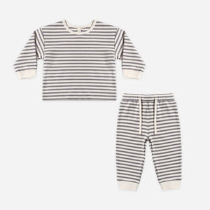 QM Cozy Set Slate Stripe