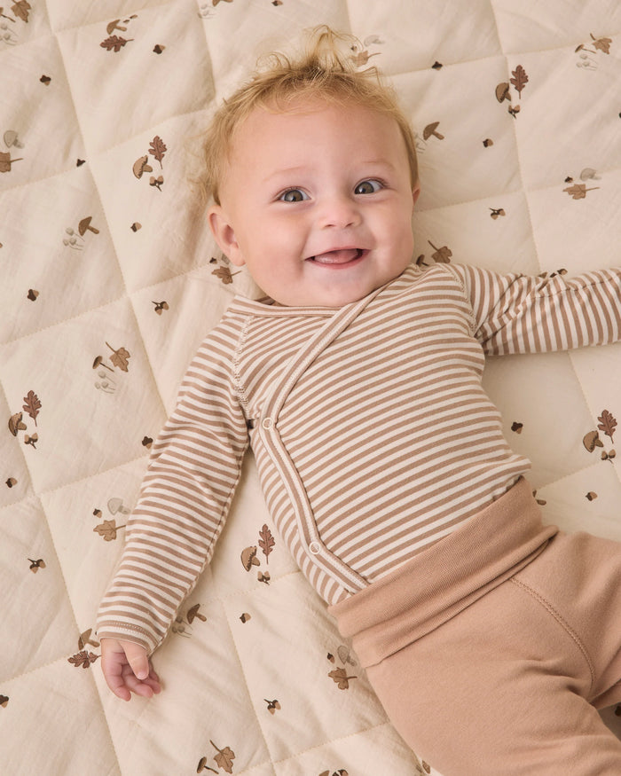 QM ALMOND SIDE SNAP STRIPE SET