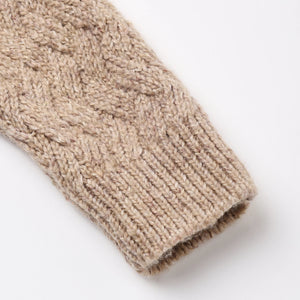 QM HEATHER ALMOND KNIT PANT AND TOP SET