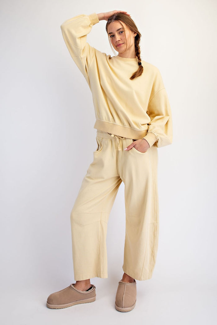 Chamomile Mineral Washed Cotton Barrel Ease Set
