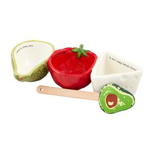 SALSA, GUAC & QUESO TIDBIT SET