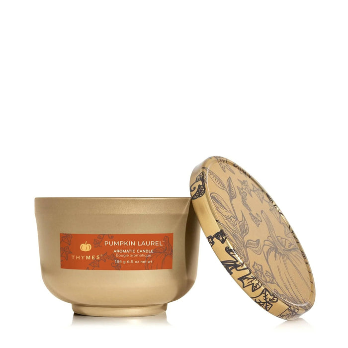 Pumpkin tin candle