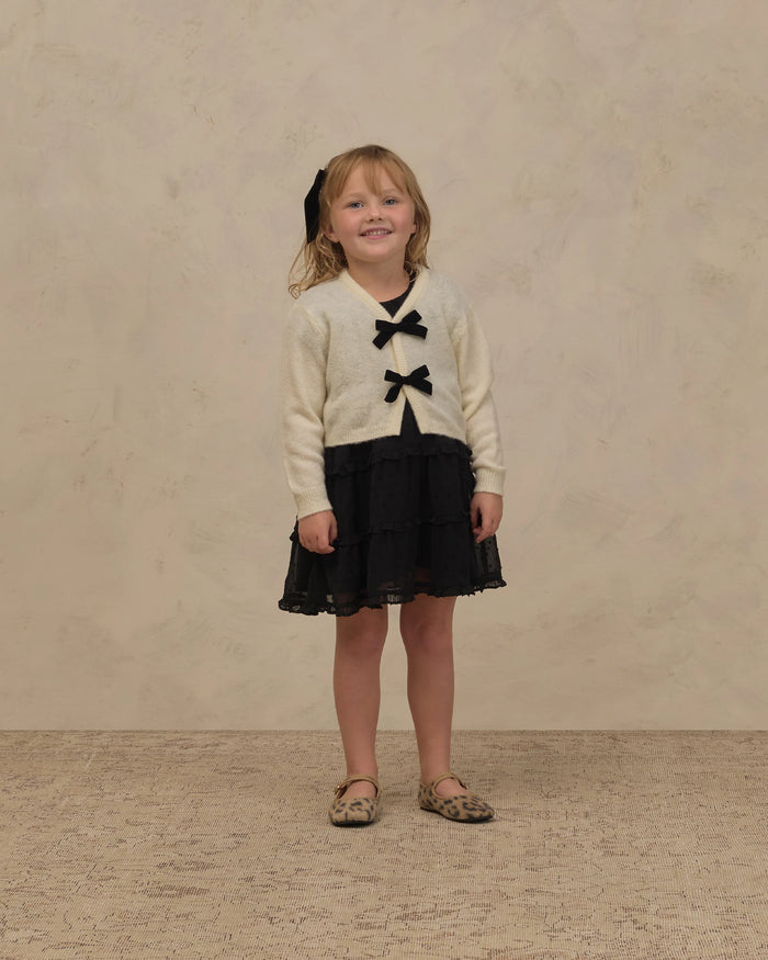 BOW CARDIGAN IVORY
