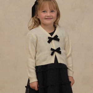 BOW CARDIGAN IVORY