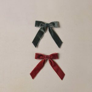 Velvet bow set, 2 color sets