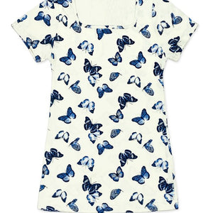 Girls Butterfly Print Dress