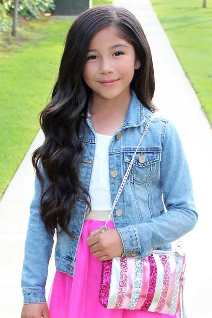 Girl's Premium Stretch Denim Jacket Basic Cut