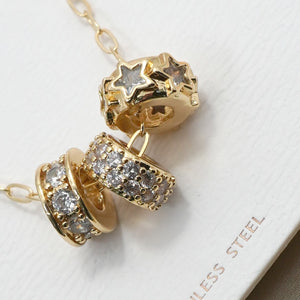 18k Stainless Steel Tarnish Free Barrel Necklace
