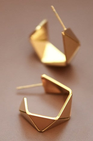 18k Waterproof Non-tarnish Stainless Steel Hoops