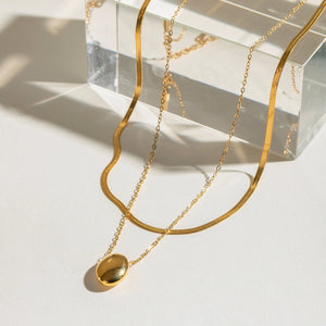 18k Stainless Steel Tarnish Free Layered Necklace