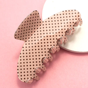 Polka Dot Hair Claw Clip