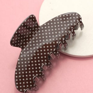 Polka Dot Hair Claw Clip