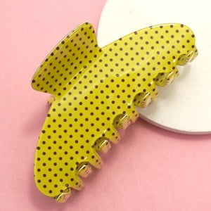 Polka Dot Hair Claw Clip