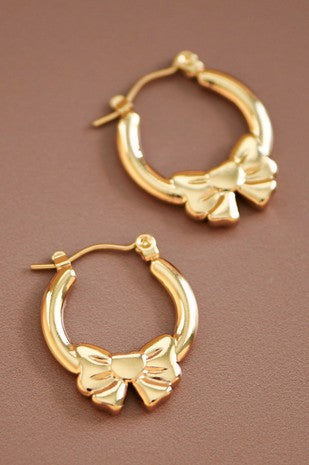 Waterproof Non-tarnish Stainless Steel Bow Hoops
