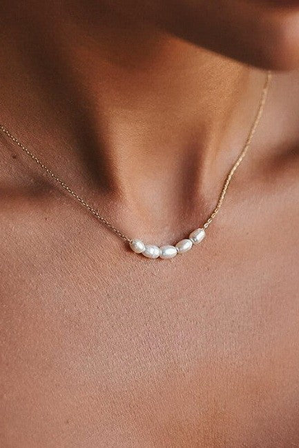Stainless Steel Non-tarnish Pearl Necklace