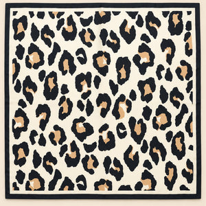 Large Leopard Animal Print Bandana Scarf