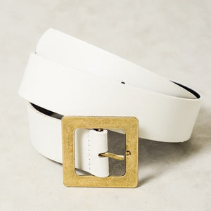 CLASSIC OVERSIZED SQUARE BUCKLE BELTS, 5 colors