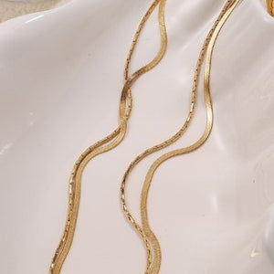18k Stainless Steel Tarnish Free Layered Necklace
