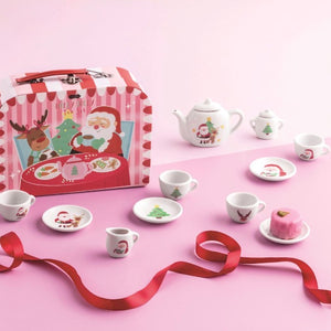 Holly jolly tea set
