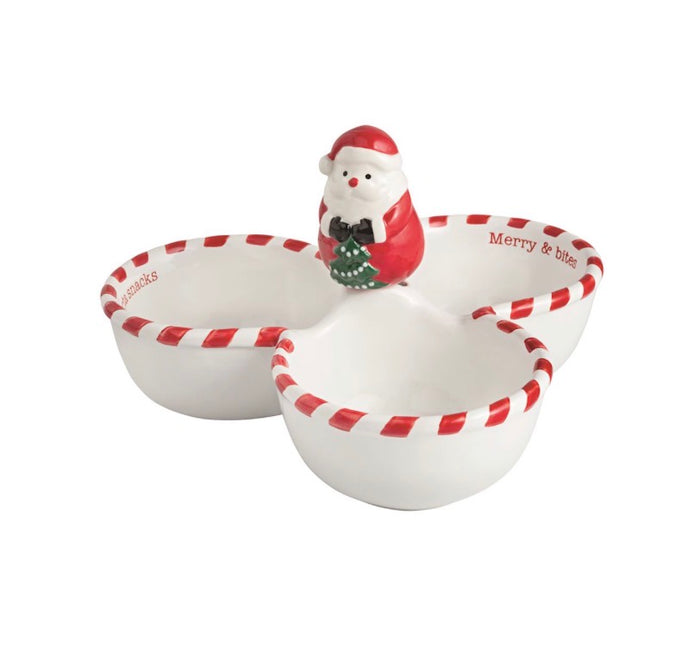 Santa triple bowls