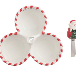 Santa triple bowls