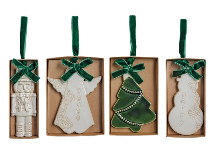 Ornaments-  tree, nutcracker, angel, or snowman