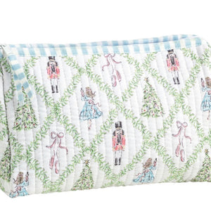 Quilted case nutcracker or tree bows
