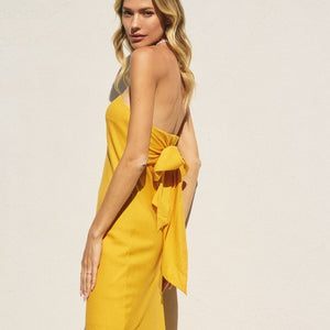Marigold Heaven Sent Strapless Bias Cut Maxi Dress