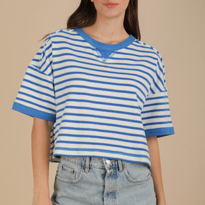 Oversized Stripe Casual Comfy Knit Top