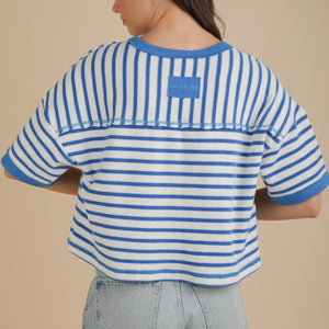 Oversized Stripe Casual Comfy Knit Top