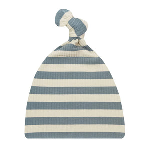 LINCOLN RIBBED TOP KNOT HAT