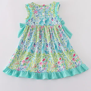 Tropical Breeze Print Dress
