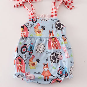 Farm Animal Strap Girl Bubble
