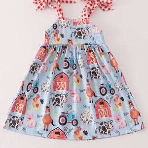 Farm Animal Strap Dress
