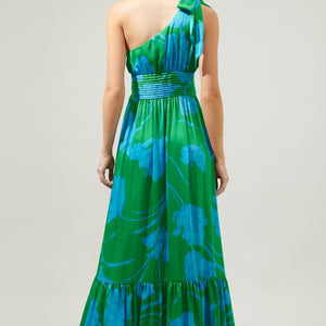 Seamoss Floral Bayou One Shoulder Maxi Dress