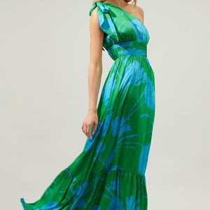 Seamoss Floral Bayou One Shoulder Maxi Dress