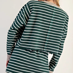 Striped green top