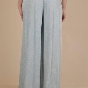 Wide leg Indigo pant